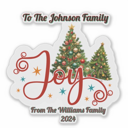 Joyful Christmas Sticker for Holy Night (Devant)