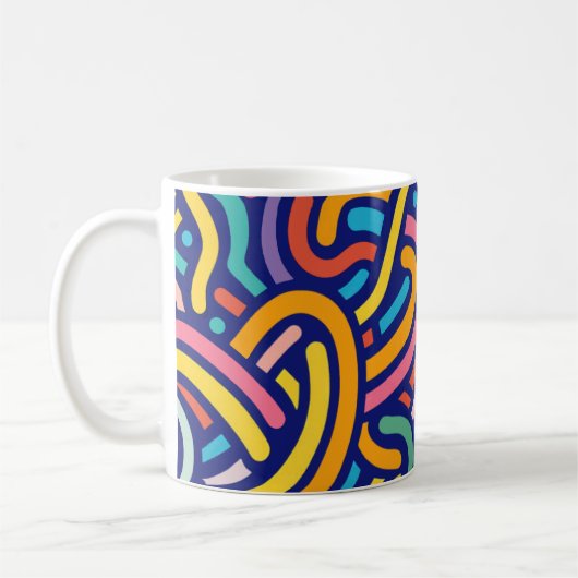 Joyful Color Pattern Mug (Gauche)