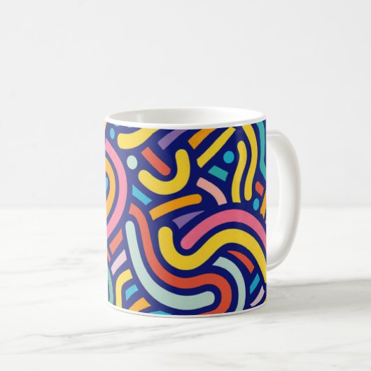 Joyful Color Pattern Mug Koffiemok (Voorkant rechts)