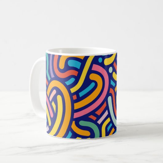 Joyful Color Pattern Mug Koffiemok (Voorkant links)
