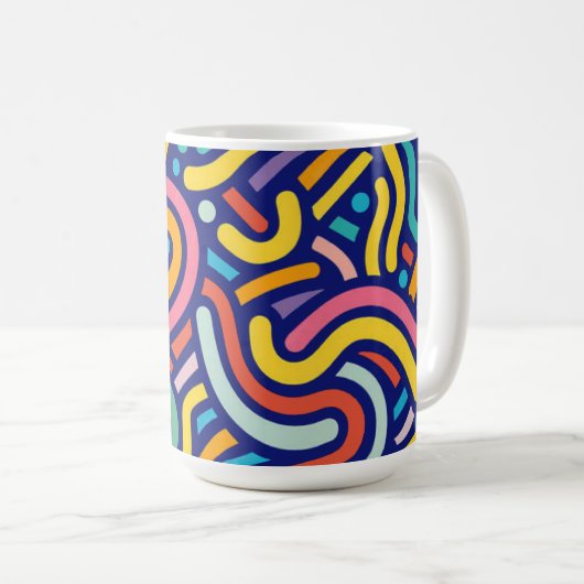 Joyful Color Pattern Mug Koffiemok (Voorkant rechts)