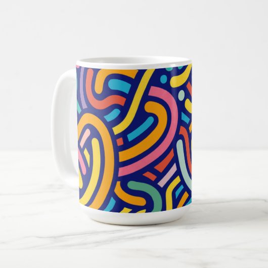 Joyful Color Pattern Mug Koffiemok (Voorkant links)
