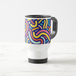 Joyful Color Pattern Mug Reisbeker