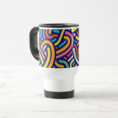 Joyful Color Pattern Mug Reisbeker (Voorkant links)