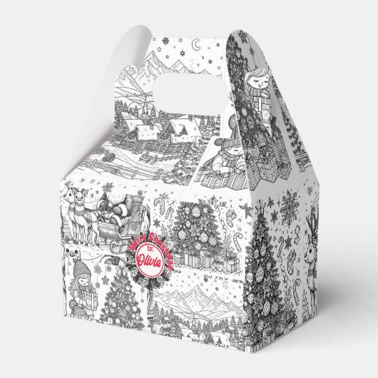 Joyful Colors Christmas Wrap Bedankdoosjes (Voorkant Zijde)