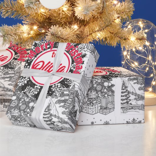 Joyful Colors Christmas Wrap Cadeaupapier (Feestdagen)