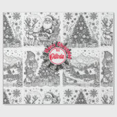 Joyful Colors Christmas Wrap Cadeaupapier (Vlak)