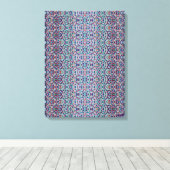 Joyful Confetti Mosaic II Stretched Canvas Print (Insitu (Houten vloer))