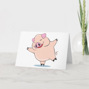 Joyful Dancing Pig Kaart