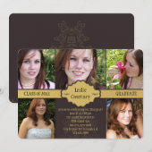 Joyful Day Foto Afstuderen Uitnodiging (Voorkant / Achterkant)