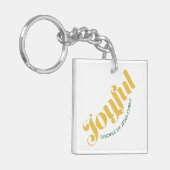 JOYFUL Disciple of Jesus Christus Acrylic Sleutelh Sleutelhanger (Voorkant Links)