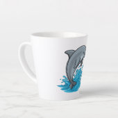 Joyful Dolphin Splash - Latte Mug Mok (Linkerhoek)
