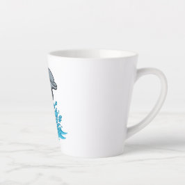 Joyful Dolphin Splash - Latte Mug Mok