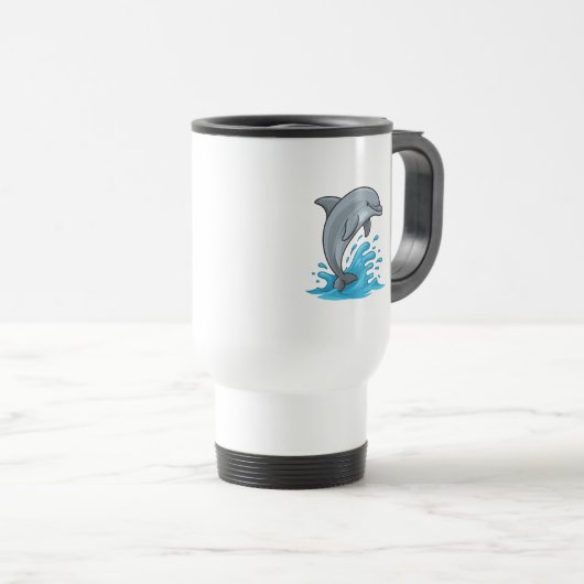 Joyful Dolphin Splash - Mug (Devant droit)