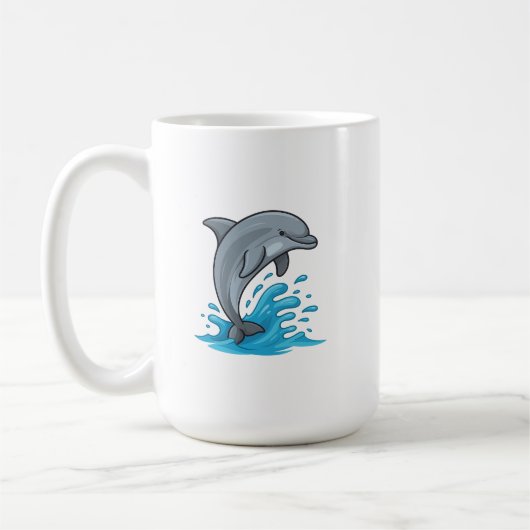 Joyful Dolphin Splash - Mug Koffiemok (Links)