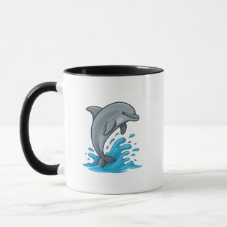 Joyful Dolphin Splash - Mug Mok