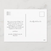 Joyful Elegant Winter Botanicals Photo Feestdagenkaart (Achterkant)