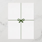 Joyful Elegant Winter Pine Tree Wreath Photo Frame Folie Feestdagenkaart (Achterkant)