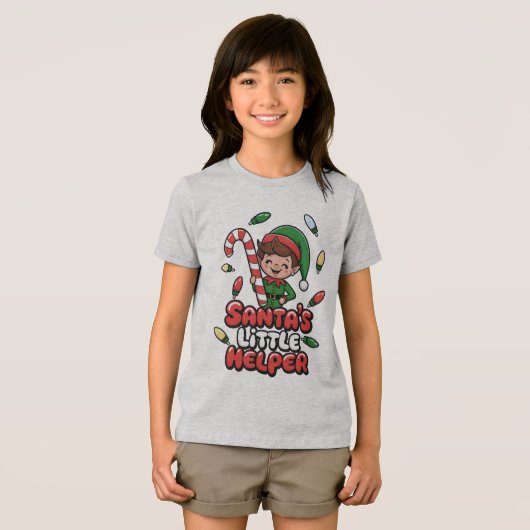 Joyful Elf Tri-Blend Shirt (Voorkant volledig)