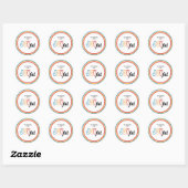 Joyful Envelope Seal Ronde Sticker (Vel)