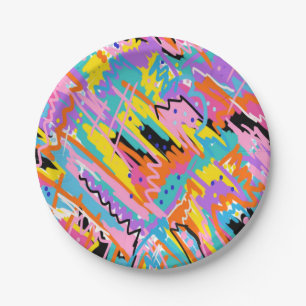 Joyful Expression Abstract Print Papieren Bordje