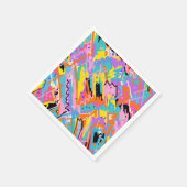 Joyful Expression Abstract Print Servet (Hoek)