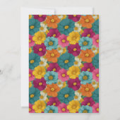 Joyful Floral Wedding Invitation (Dos)