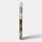 Joyful Flower Abstract Beige Brown Floral Fractal Case-Mate iPhone Case (Achterkant / Rechts)