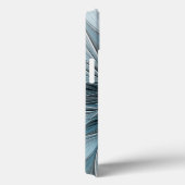 Joyful Flower Abstract Blue Gray Floral Fractal Case-Mate iPhone Case (Achterkant / Rechts)