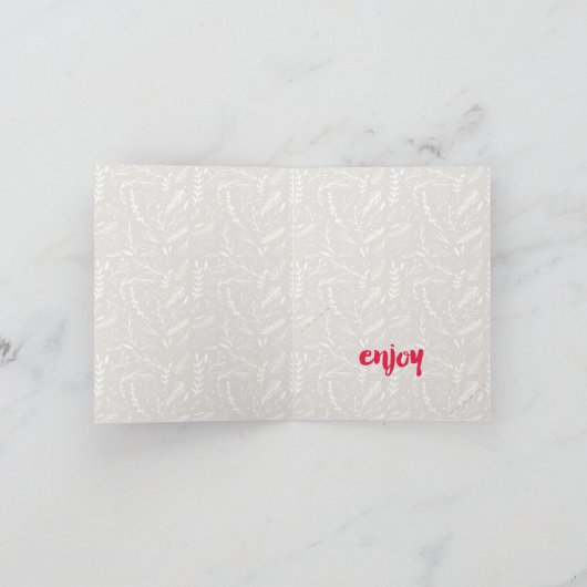 Joyful Foliage Holiday Cadeauhouder (Binnen)