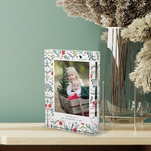 Joyful Foliage Holiday Photo Block Fotoblokken