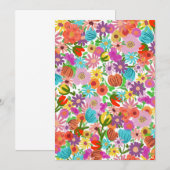 Joyful Garden Bloom Kaart (Voorkant / Achterkant)
