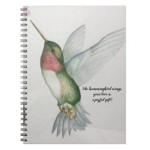 Joyful Gift Hummingbird Wings Mothers Day Notebook Notitieboek