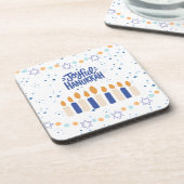 Joyful Hanukkah Bier Onderzetter (Linkerzijde)