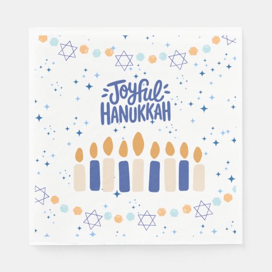 Joyful Hanukkah Servet (Voorkant)