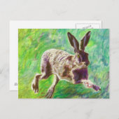Joyful hare 2011 briefkaart (Voorkant / Achterkant)