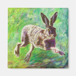 Joyful hare 2011 magneet