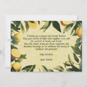 🌿 🍋 Joyful Harvest : une carte de Bénédiction de (Dos)