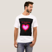 Joyful Heart Mannen White Basic T Shirt (Voorkant volledig)