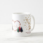 Joyful Heart Merry Mind Christmas Mug | Minimalist (Devant droit)