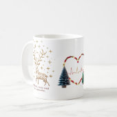 Joyful Heart Merry Mind Christmas Mug | Minimalist (Devant gauche)