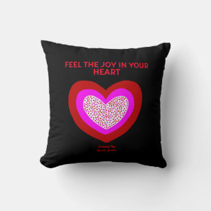 Joyful Heart Square Sierkussen
