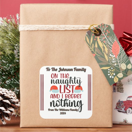 Joyful Holiday Gift Sticker (Feestdagen)