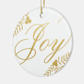 Joyful Holiday Keramisch Ornament (Links)