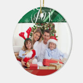 Joyful Holiday Keramisch Ornament (Links)