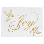 Joyful Holiday Large Cadeauzakje (Achterkant)