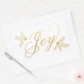 Joyful Holiday Rechthoekige Sticker (Envelop)
