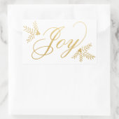 Joyful Holiday Rechthoekige Sticker (Tas)