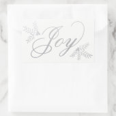 Joyful Holiday Rechthoekige Sticker (Tas)