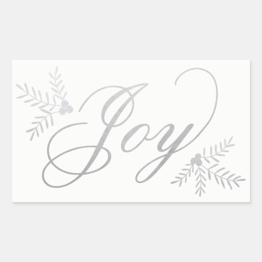 Joyful Holiday Rechthoekige Sticker (Voorkant)